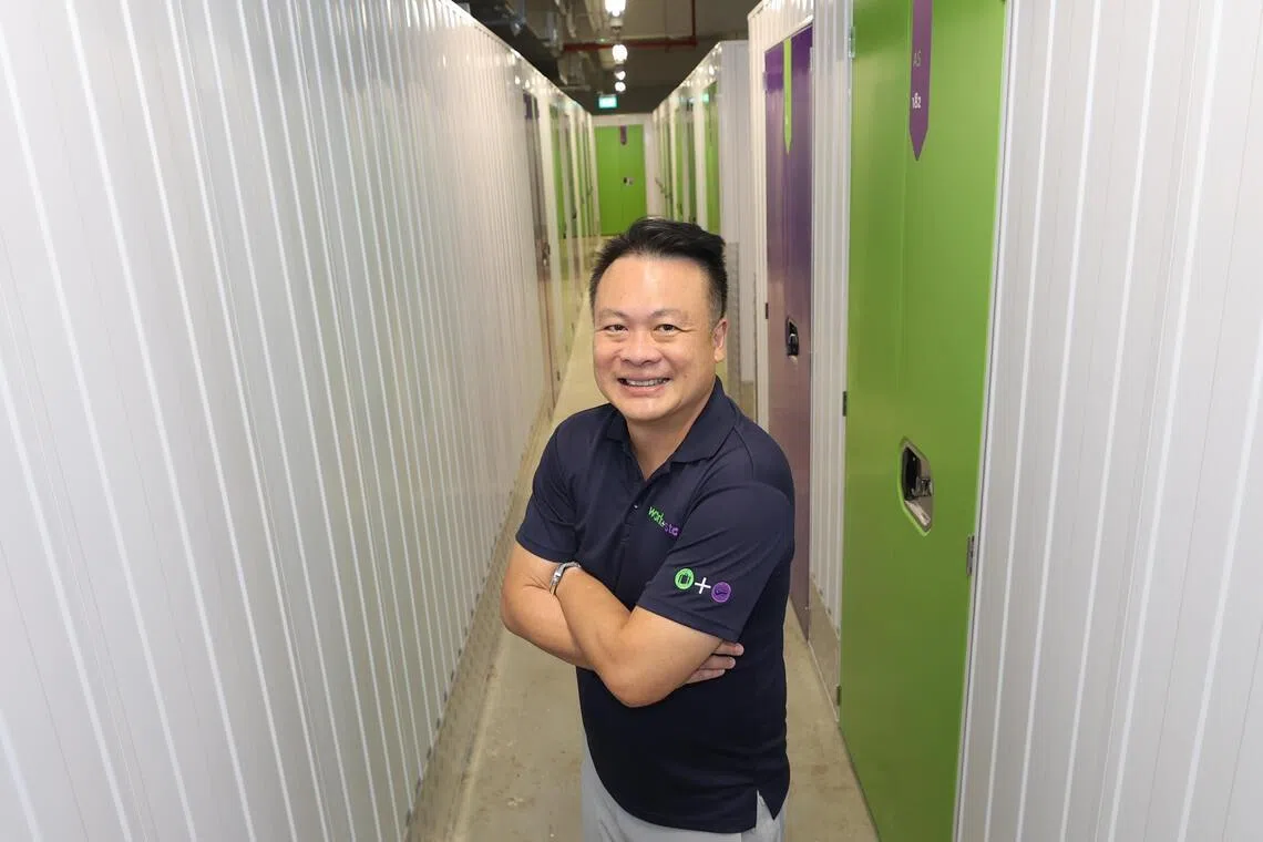 王志斌指出，在当前的市场背景下，公司具备的优势之一在于长期专注本地中小微企业这类客户；公司提供一系列灵活租期的仓储方案，让企业能根据自身需求选择长短租期。（邬福梁摄）