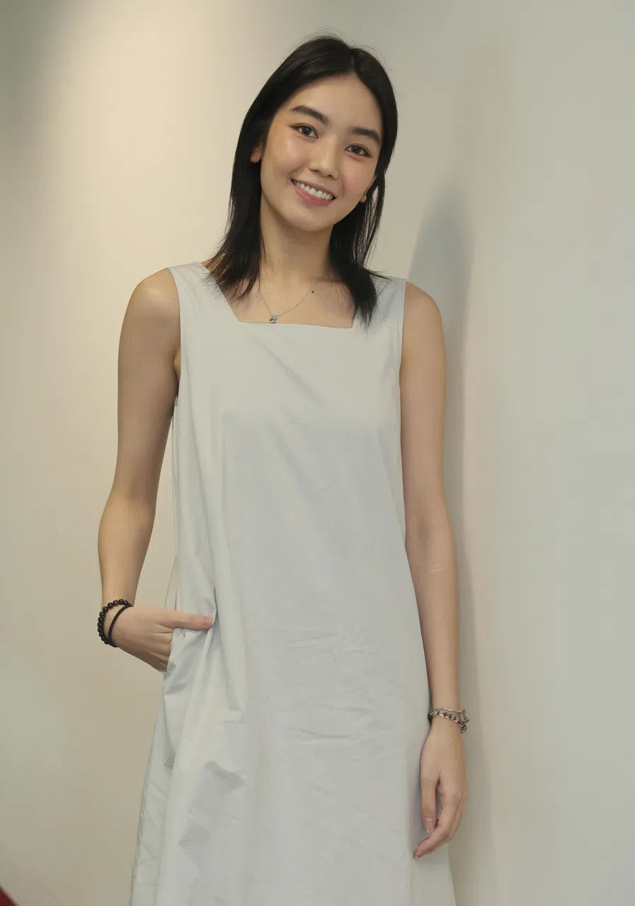 洪丽婷自揭青少年时期曾陷入低潮。（邬福梁摄）