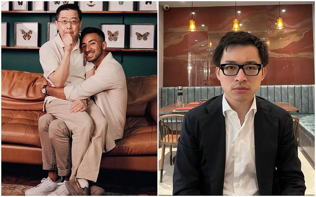 陈凯琳弟弟Derek在父亲节时晒出与爸爸的合照（左），引起网红林作（右）的关注向他发起DNA挑战。（图/IG）