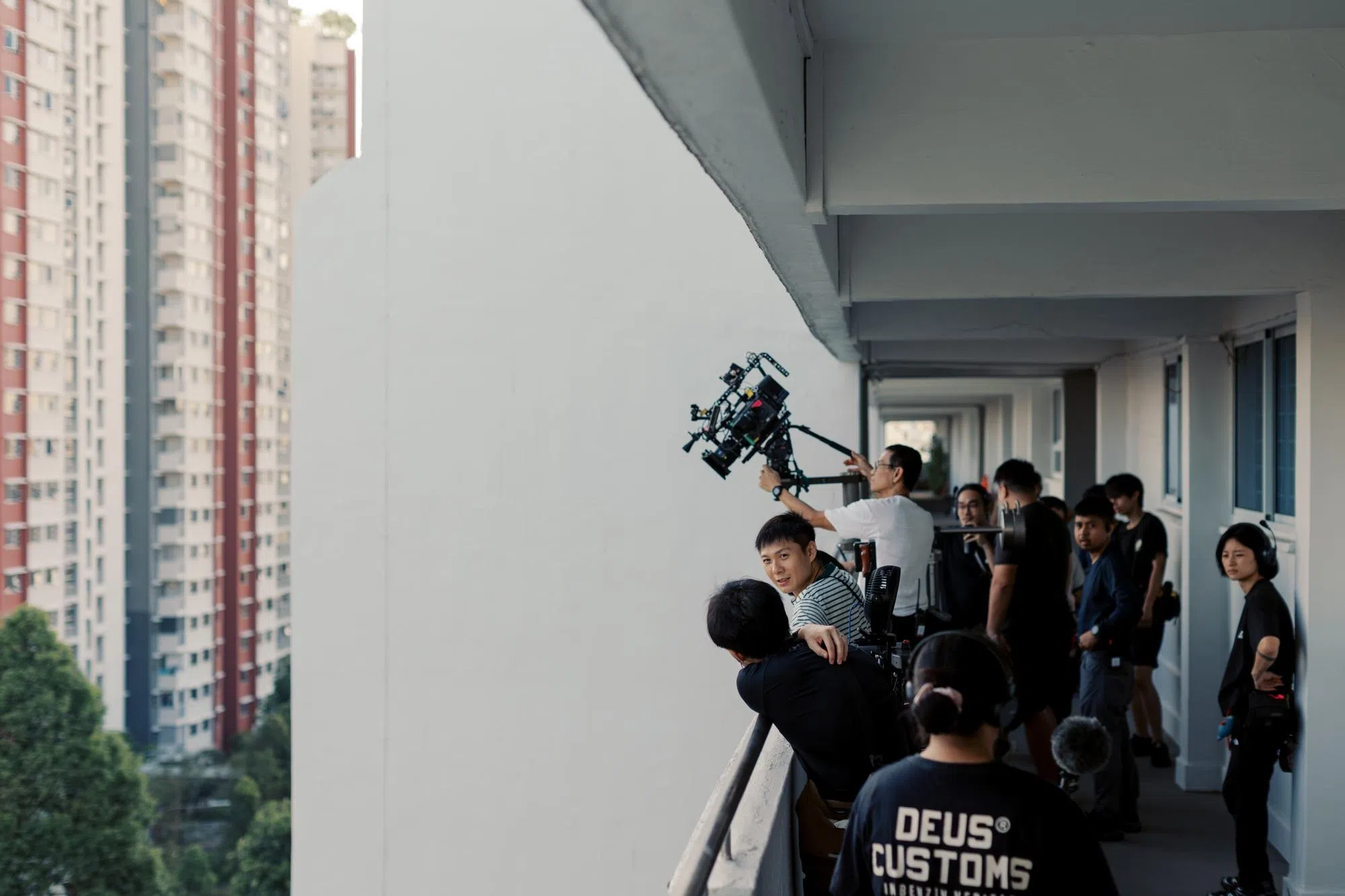 《我们不是陌生人》全片在新加坡组屋区取景。（档案照）