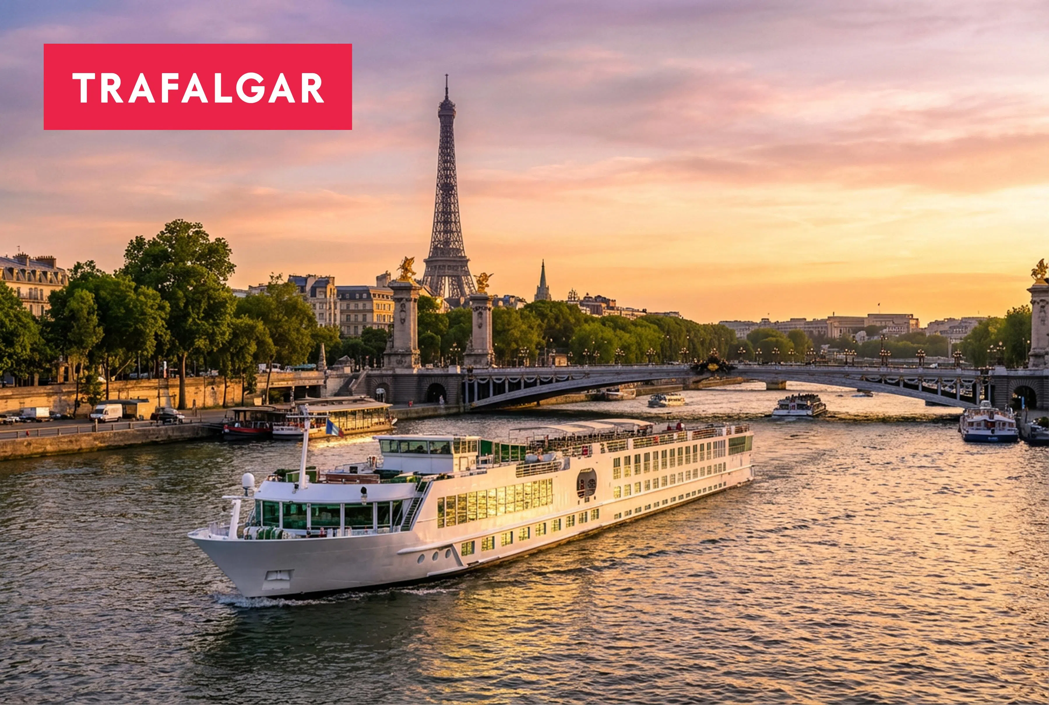 和谐号最终驶入巴黎之心，邂逅埃菲尔铁塔的永恒浪漫。（中欧航旅提供）