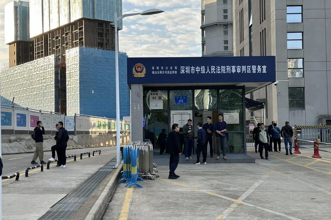 深圳日本男童遇袭身亡案星期五（1月24日）在深圳市中级人民法院进行公审。（林煇智摄）