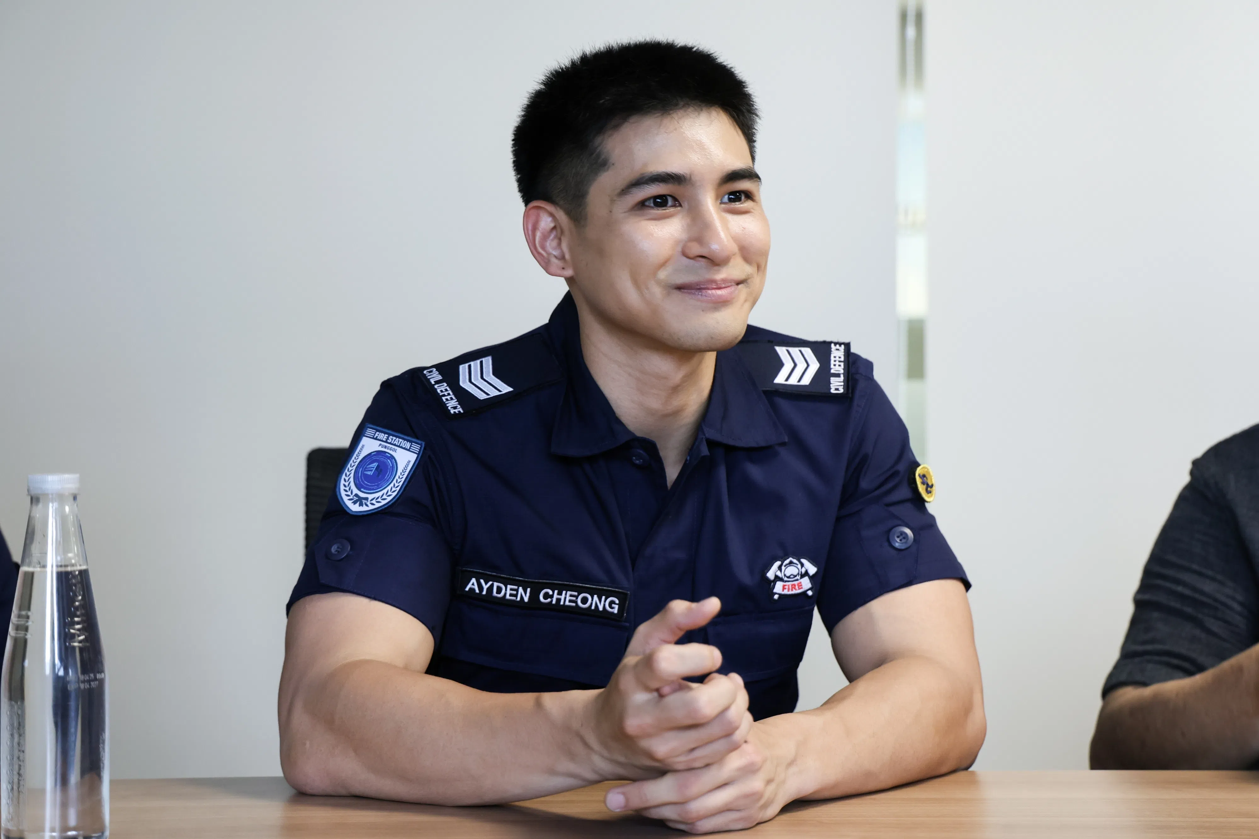 男主角陈昱仁从千人海选中，被主创团队相中。（关俊威摄）