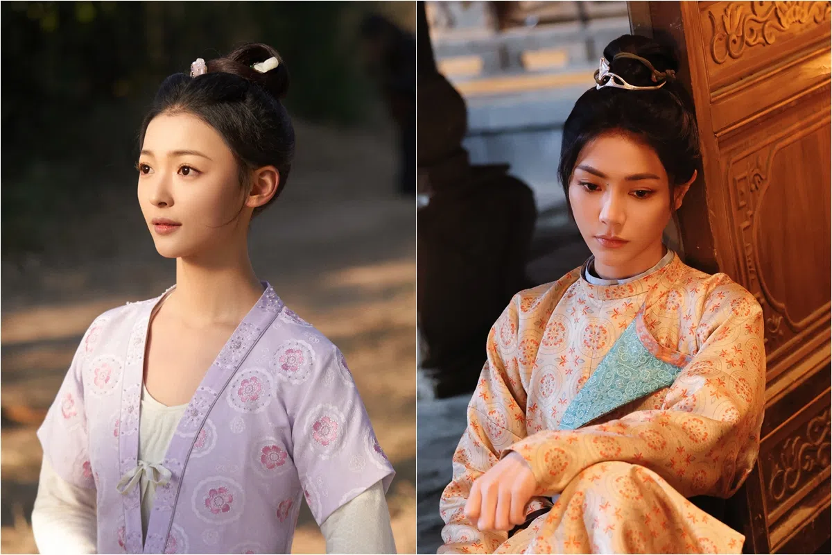 尚新月饰演的越云岫（左图），谢可寅饰演的崔十九（右图），都以顽强坚韧的个性面对逆境。（取自剧集微博）