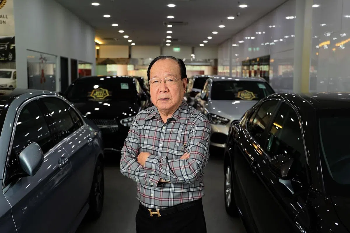 黄海庆是二手车业的老行尊。（龙国雄摄）