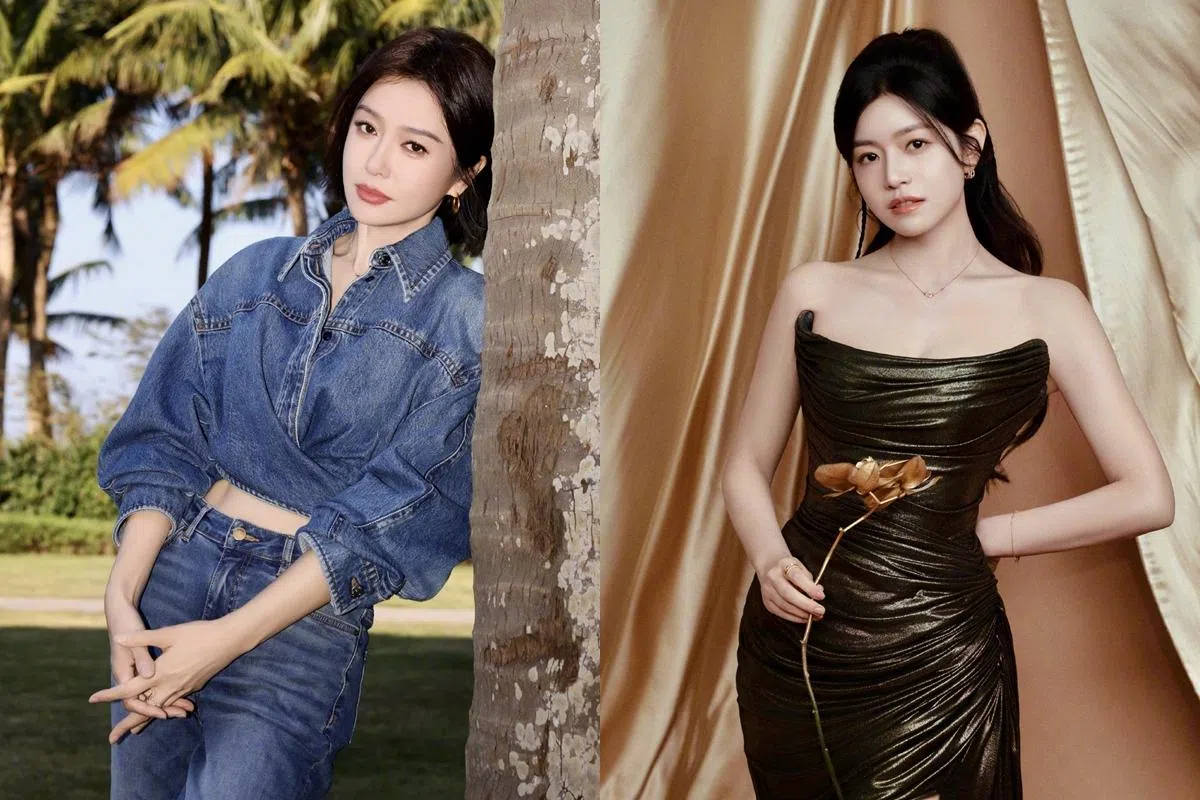 报道指出，《要多美丽就多美丽》的女主角人选原本包括秦岚（左）和陈妍希。（取自艺人微博）