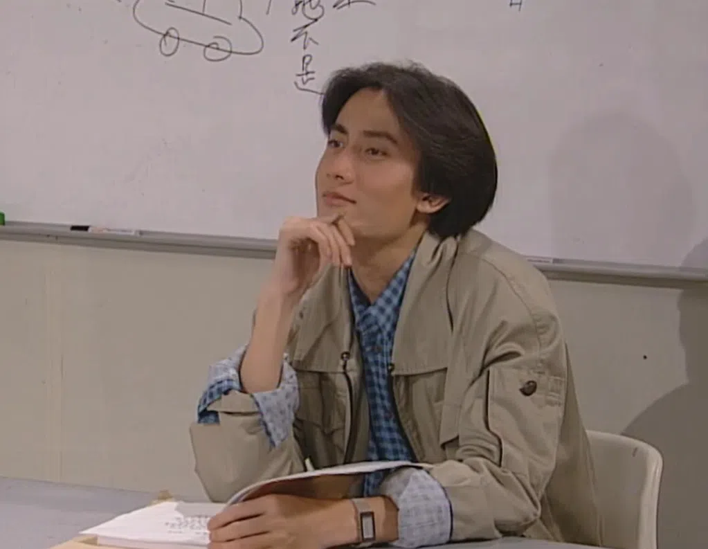 陈汉玮在《阳光列车》的方老师一角大受欢迎，让他初尝走红滋味。（视频截图）