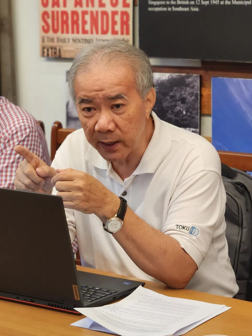 海南会馆会长潘家海希望天后宫选出新董事会后，海南社群可以“天下太平”。（陈爱薇摄）