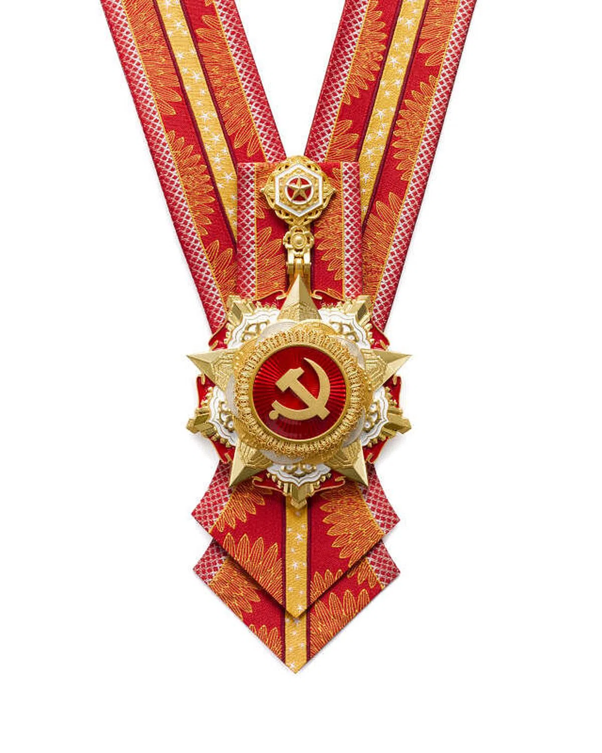 中共功勋荣誉制度中最高一级的“七一勋章”。（新华社）