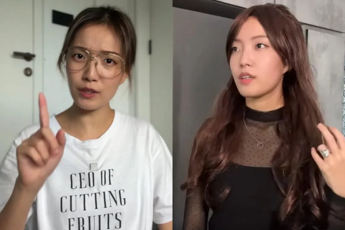 亚洲妈妈“Susan”（左图）和拜金女Chantelle是李安创造的搞笑角色。（取自李安IG）