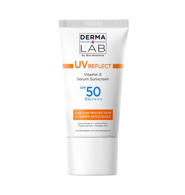 DERMA LAB UV Reflect Vitamin E Serum Sunscreen SPF50 PA++++防晒霜（DERMA LAB提供）