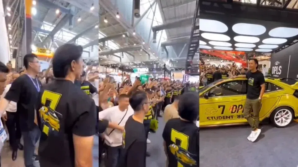 吴彦祖现身中国苏州车展引起轰动。（互联网）