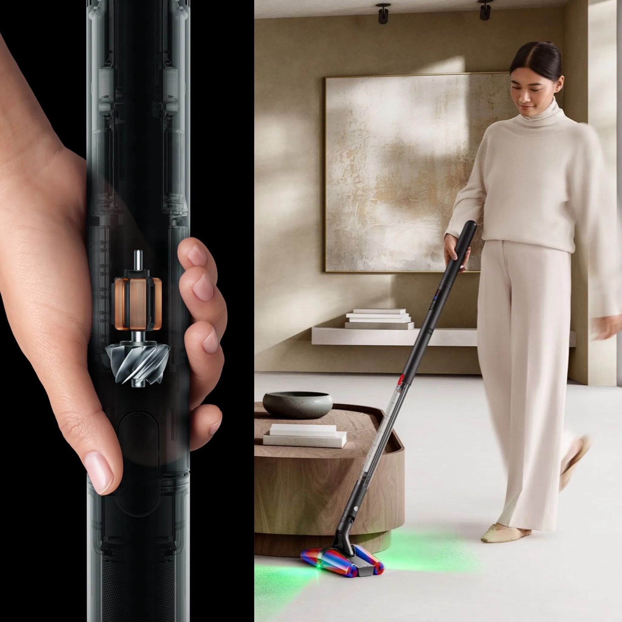 戴森最纤巧的Dyson PencilVac Fluffycones吸尘机，由新加坡生产的Hyperdymium 140k马达驱动。（品牌提供）