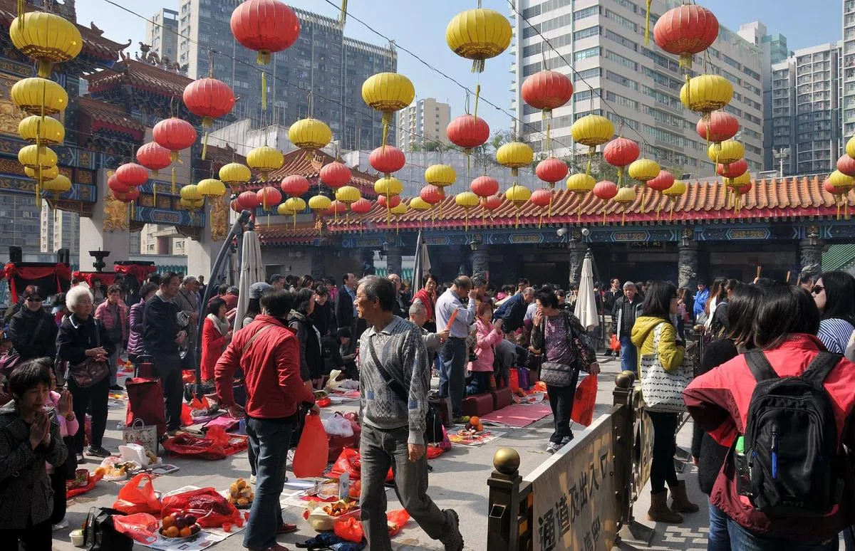 到庙宇祈福是农历新年的习俗之一。（取自Pixabay）