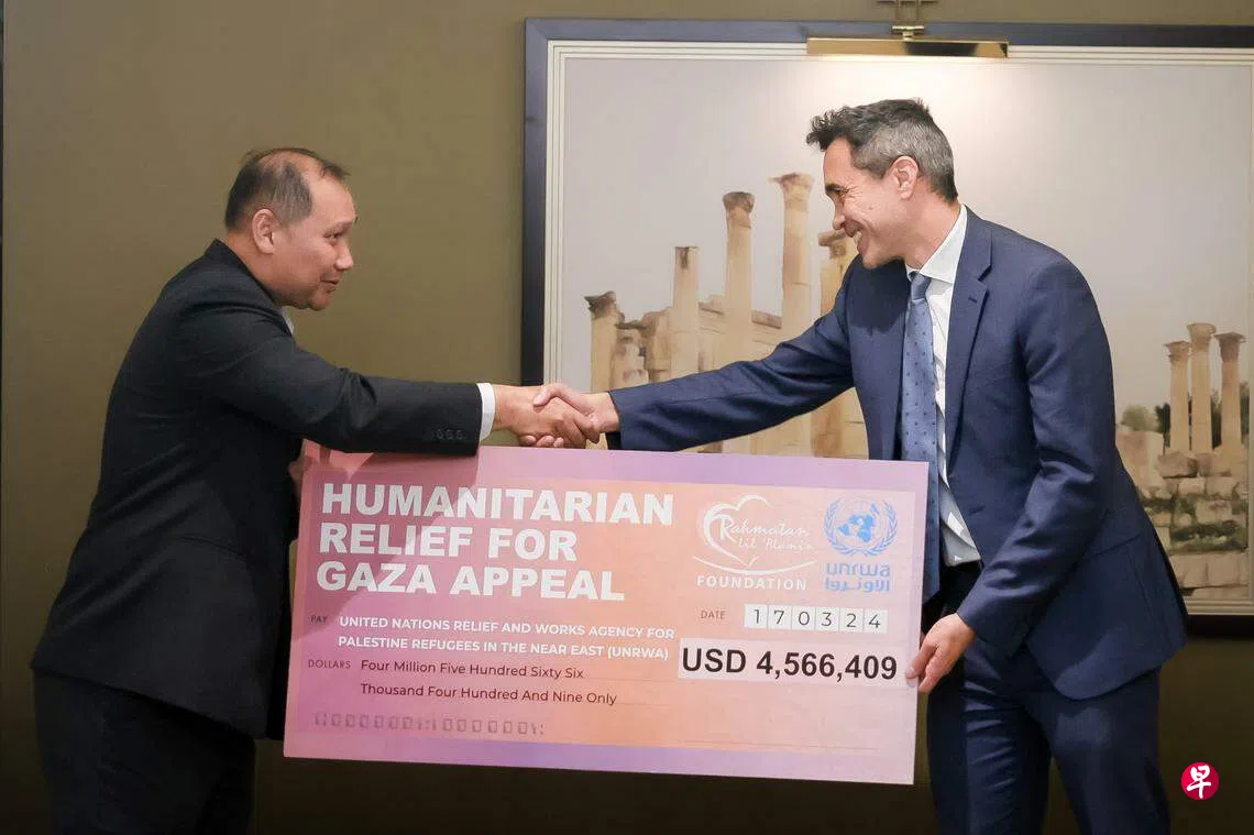 全福基金会为加沙筹逾800万元部分已用于提供必需品| 联合早报