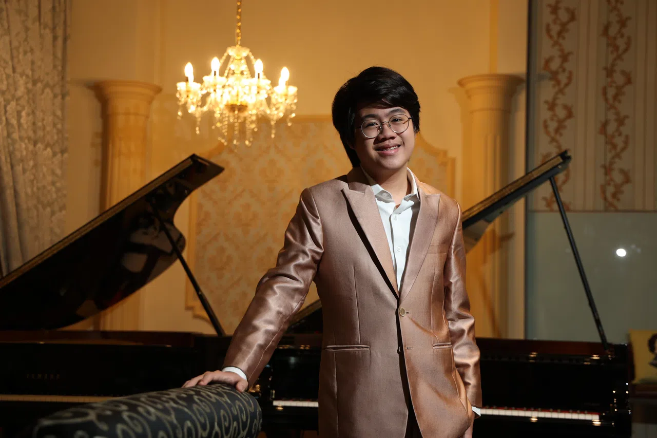 陈楷融说起话来有些腼腆，但在音乐领域却大杀四方。（梁麒麟摄）