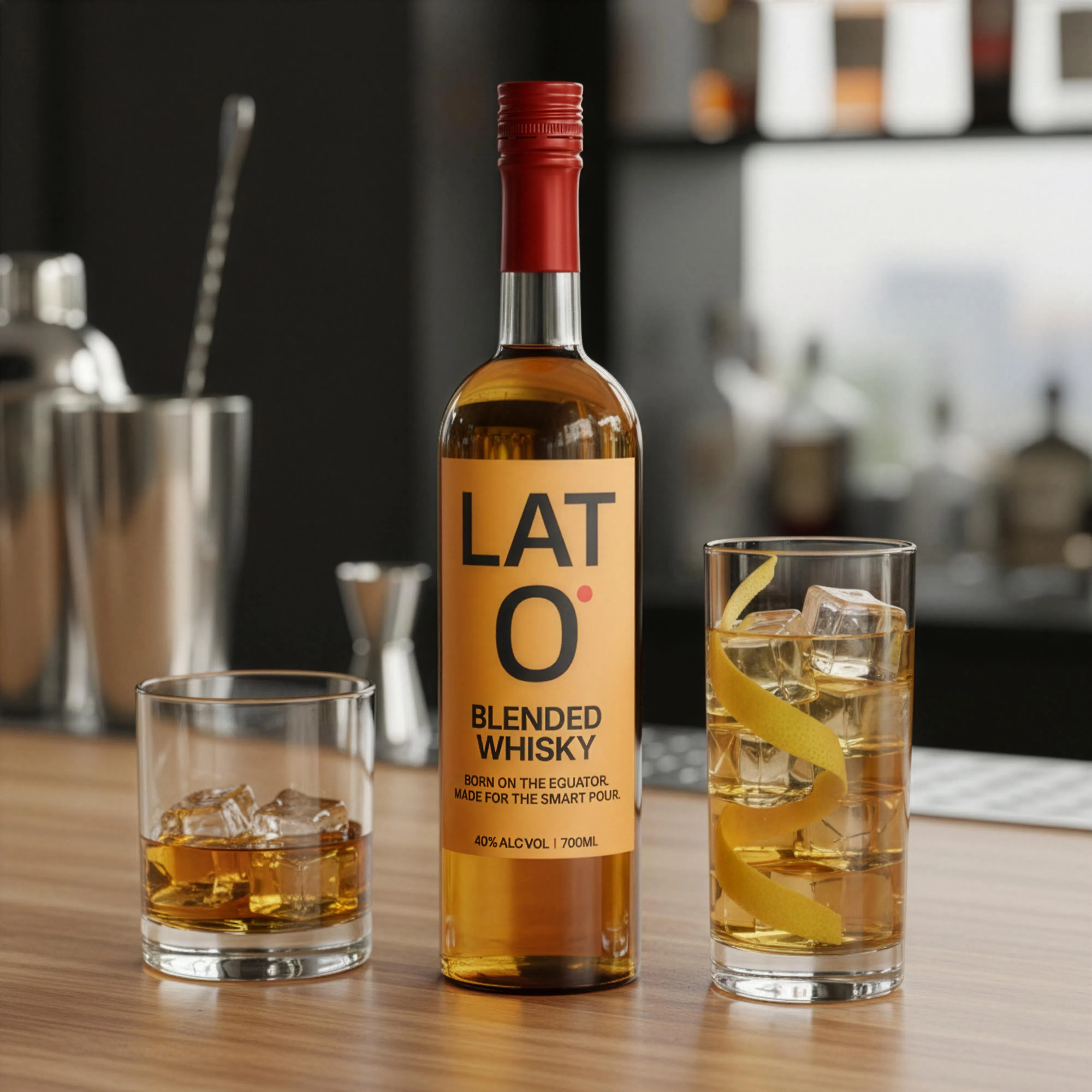 RTR Distillery’s LAT 0° blended whisky.（Photo: RTR Distillery）
