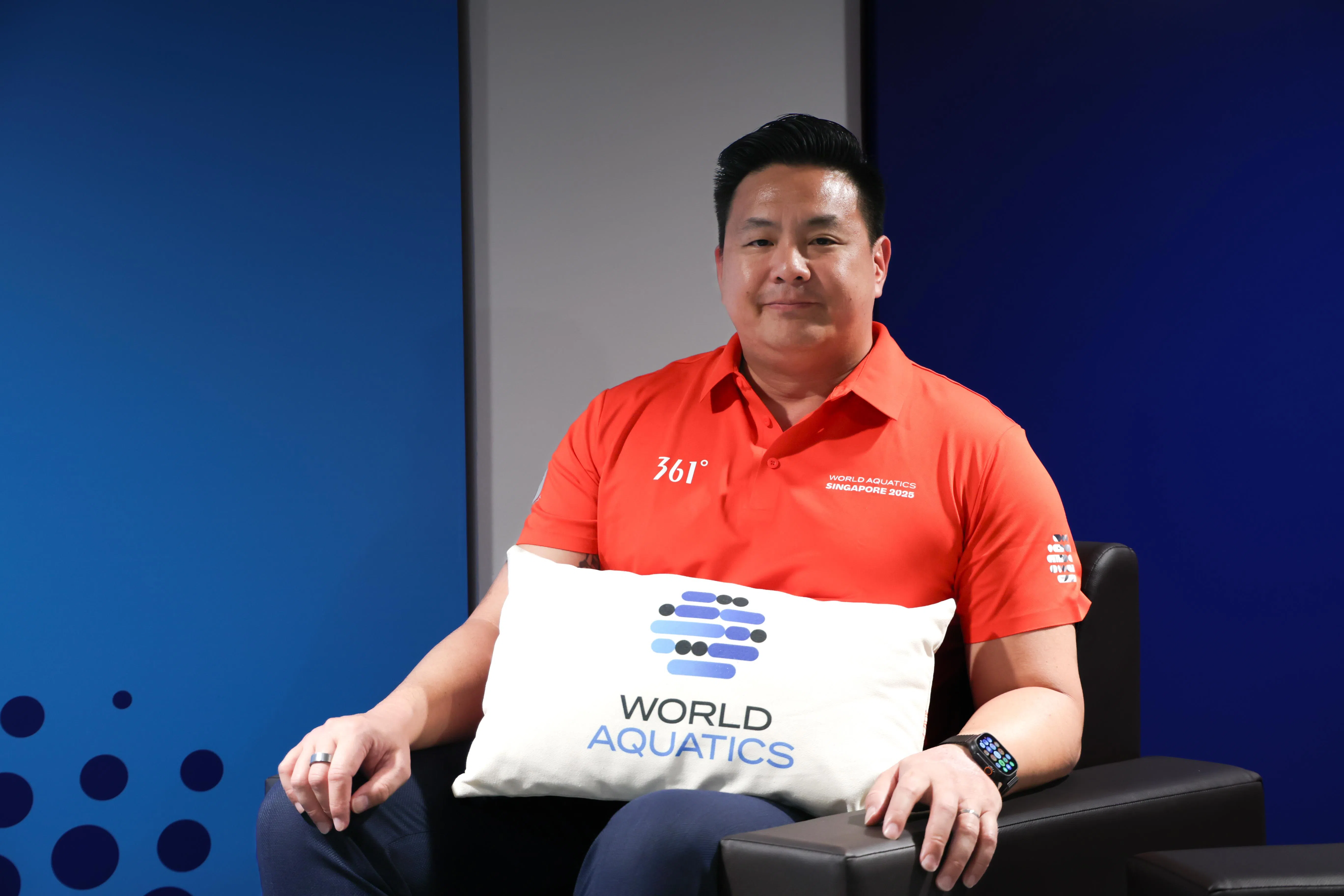 蔡荣俊认为，我国从本届世锦赛吸取不少经验教训，有助于将来举办包括东运会在内的大型国际赛事。（关俊威摄）