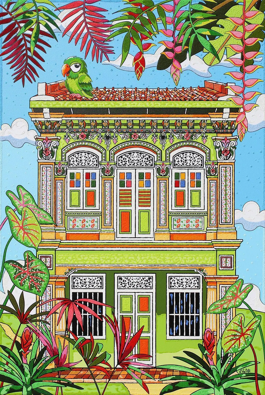 Nathalie Laoue的作品《花园里》。（VAC画廊与工作室提供）