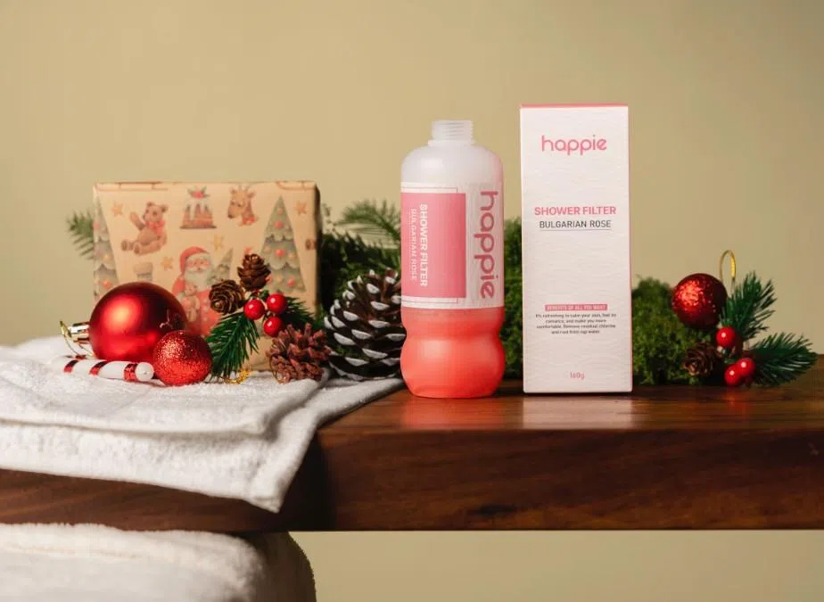 本地品牌Happie推出的淋浴滤芯Vitamin C Shower Filter，让冲凉成为享受。（品牌提供）