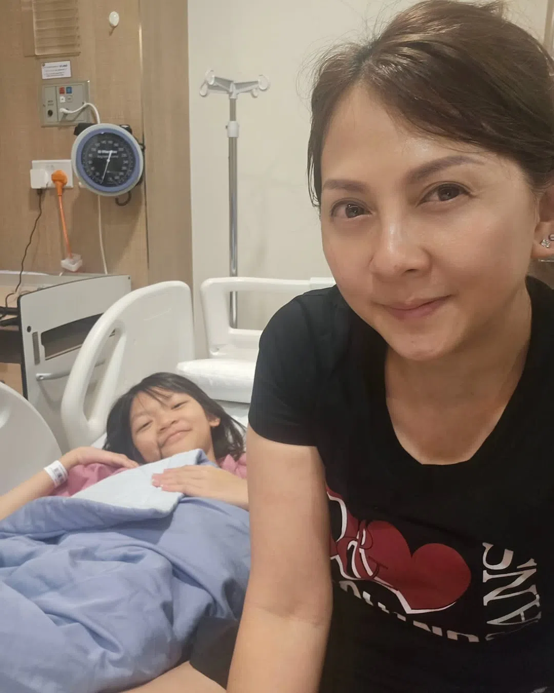 黄爱玲在社媒为小女儿报平安。（取自黄爱玲IG）