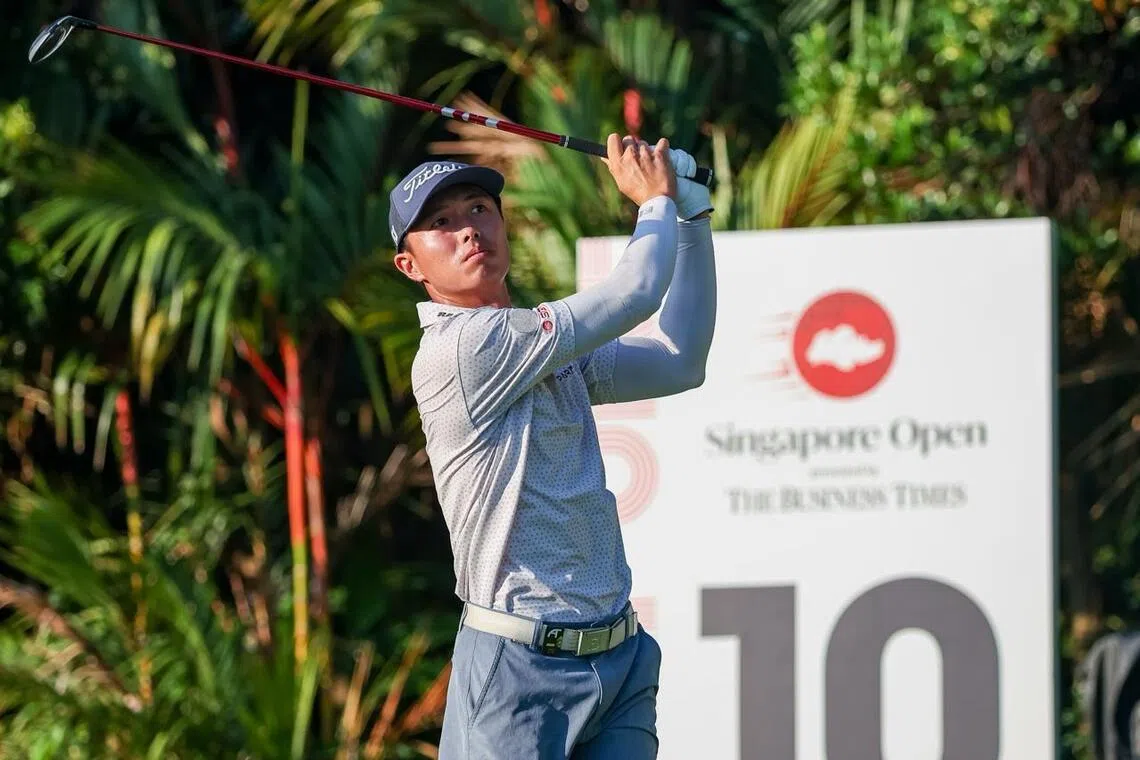 对于这场比赛的收获，廖广益说自己在长杆策略上变得更有耐心。（亚洲巡回赛提供）