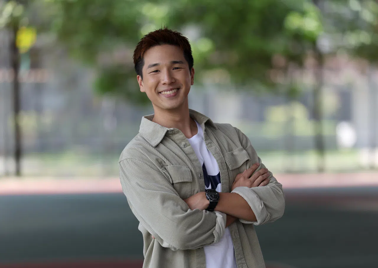 蔡程俊参加“才华”前已是特约演员，正式入行前演过《青春小鸟》《小娘惹之翡翠山》等剧集。（梁麒麟摄）