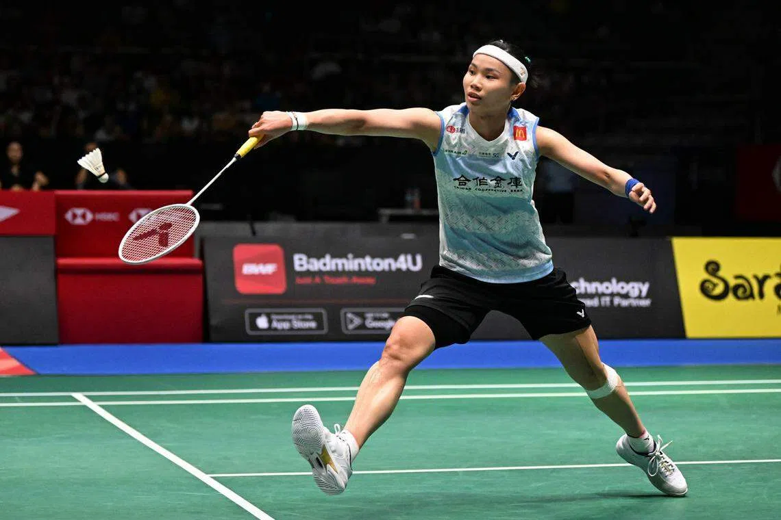 戴资颖在赛后表示，自己在半决赛的控球失误较多，因此不太满意。（海峡时报）