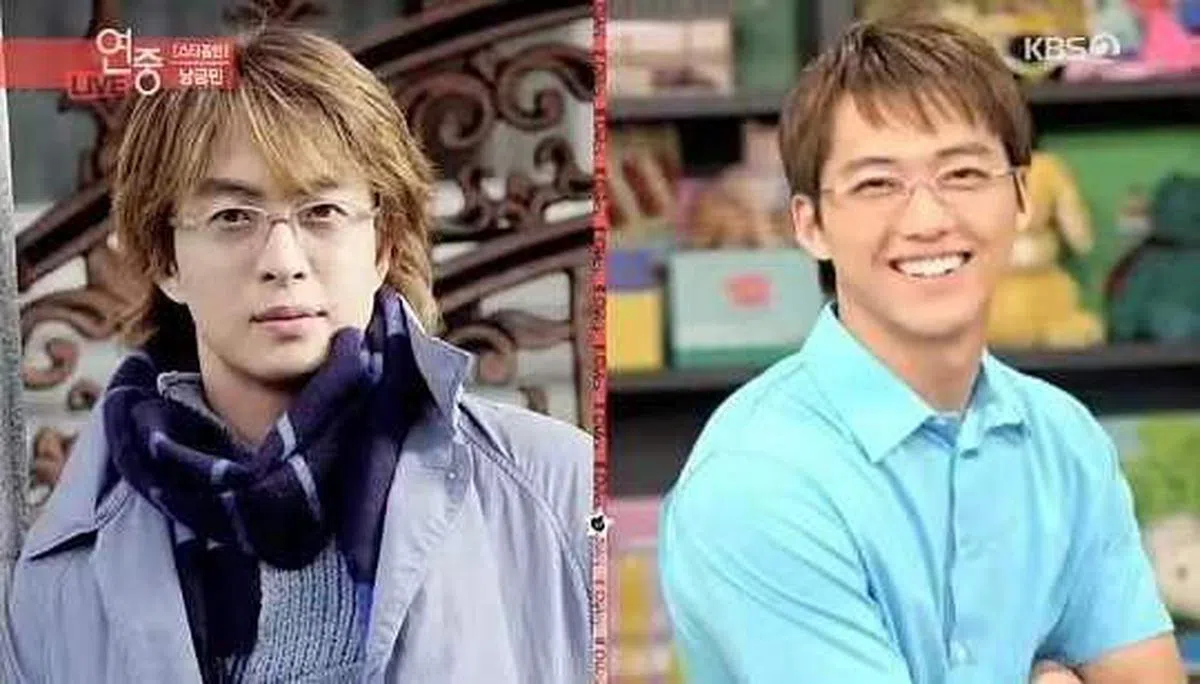 南宫珉（右）出道初期曾被封为“小裴勇俊”。（图/互联网）