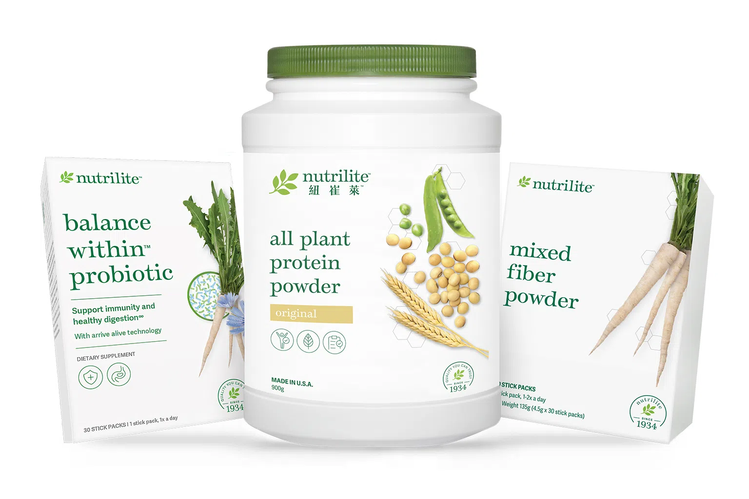 安利精心研发的植物性方案Gut Morning由三项产品组成，不仅能为肠道内的有益菌提供养分，也有助维持健康的肠道黏膜，同时为肠道补充更多有益菌。（安利新加坡提供）