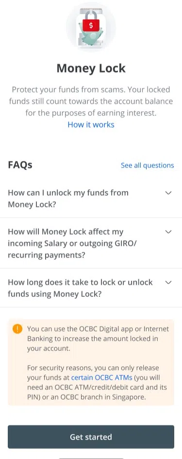 华侨银行将推出新反诈措施“Money Lock”。（华侨银行提供）