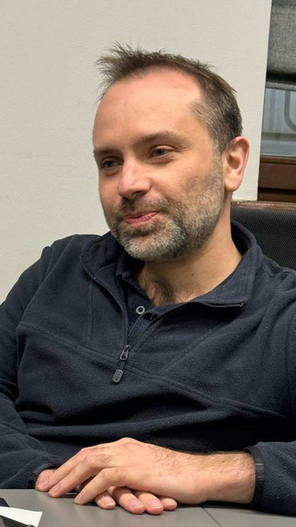 乌克兰国家铁路乘客公司营运长佩尔佐夫斯基（Oleksandr Pertsovskyi）说，基于维安考量，有重要宾客到访之前，乌克兰铁路都十分低调做准备，从不走漏风声。（沈泽玮摄）