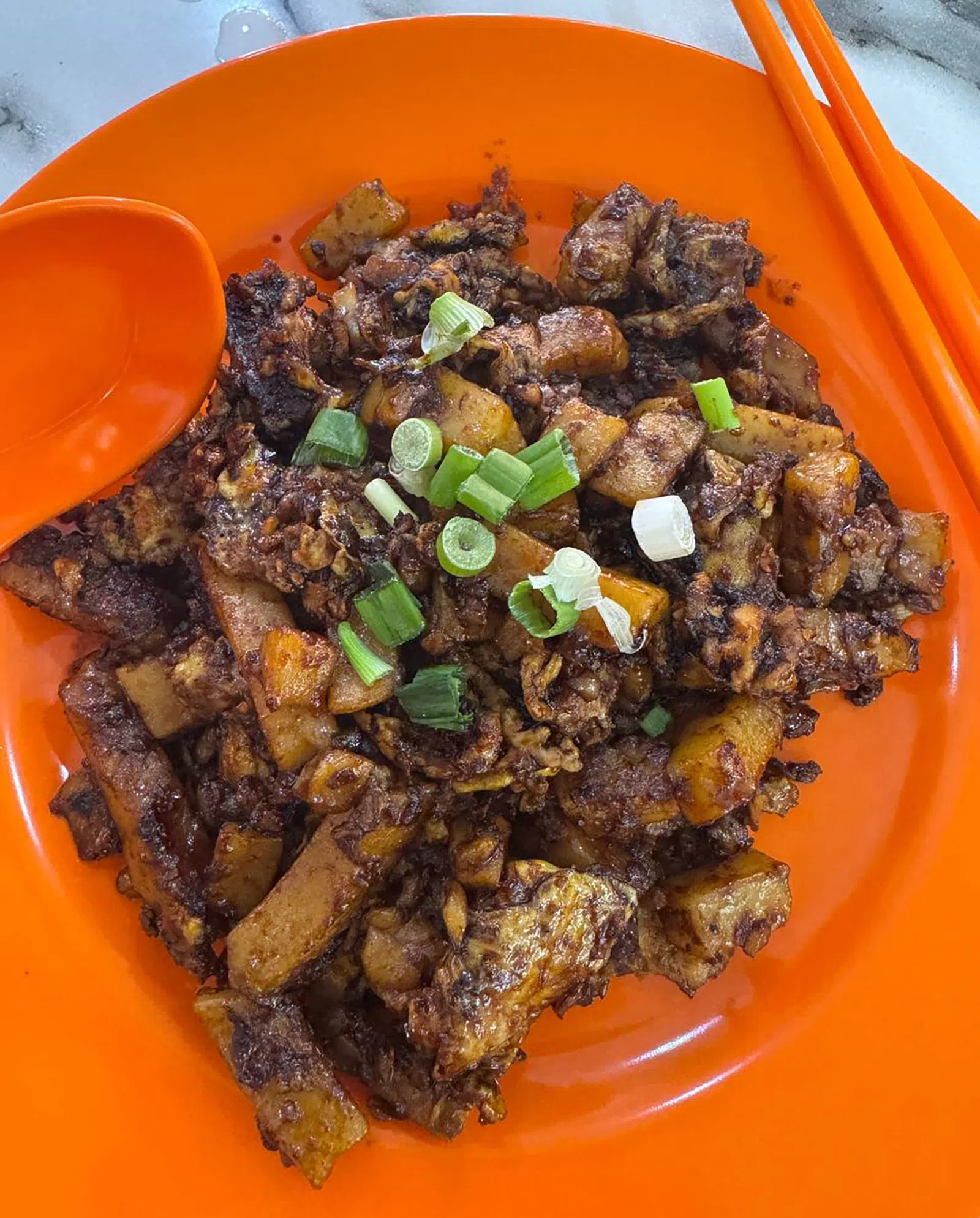 $3.50的菜头粿（黑）。