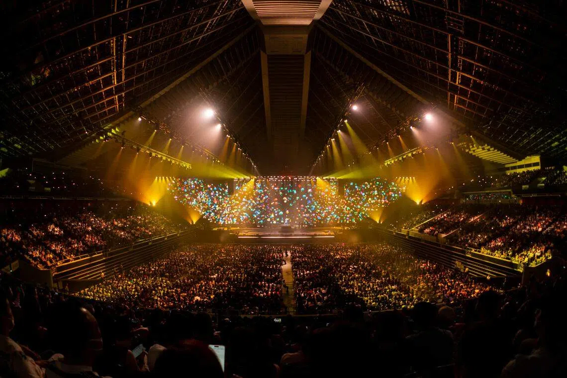 演唱会吸引9000个歌迷捧场。（Live Nation新加坡提供）