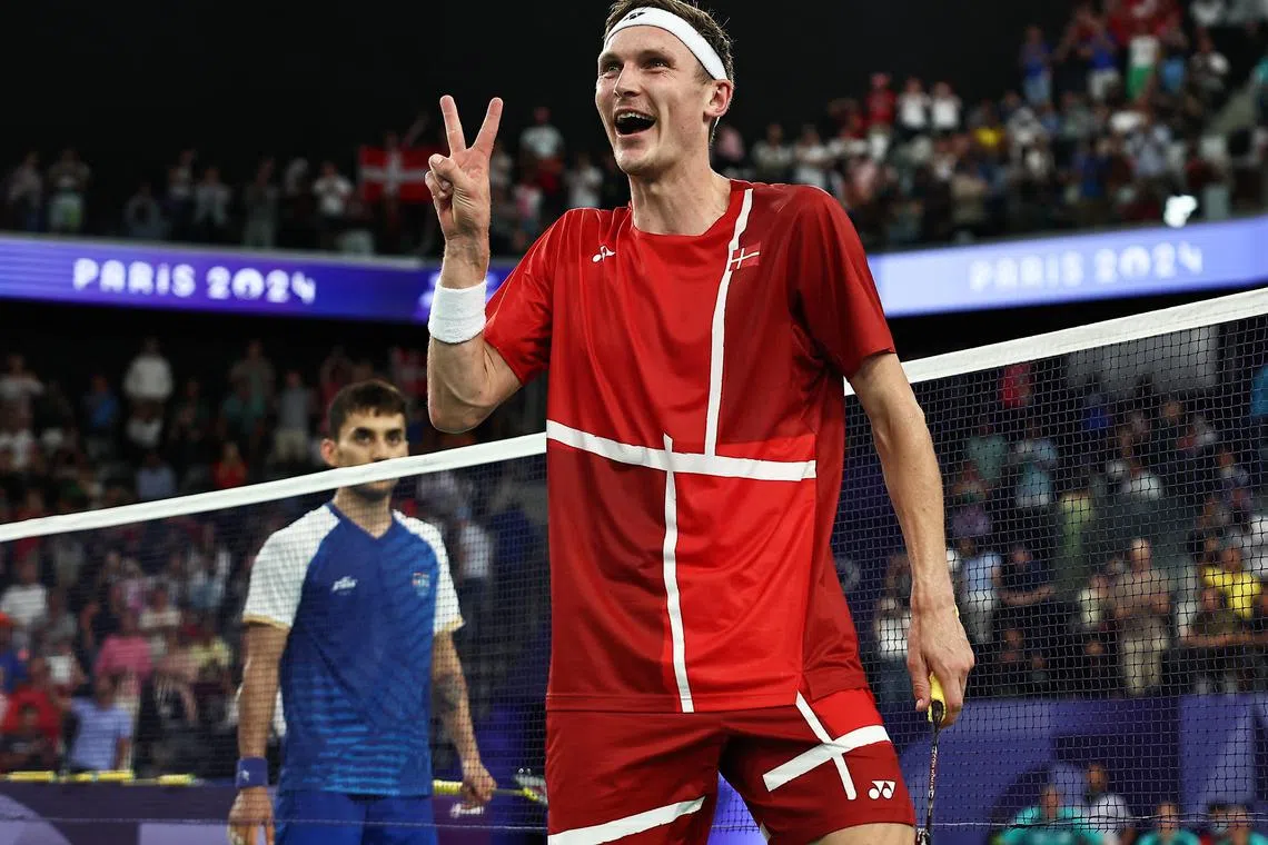 丹麦名将安赛龙连续两届奥运会打进决赛。（路透社）