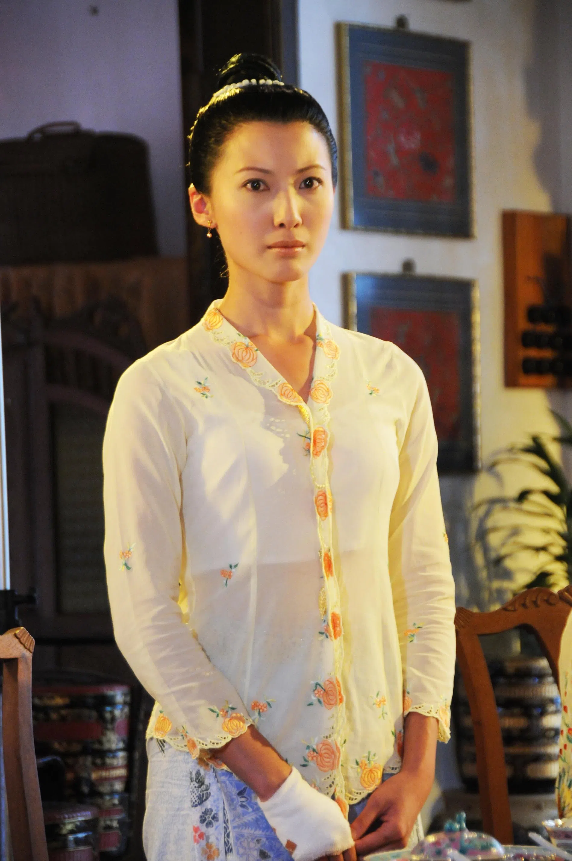 欧萱在2008年《小娘惹》饰演“月娘”，这是她演艺生涯的经典角色之一。（档案照）