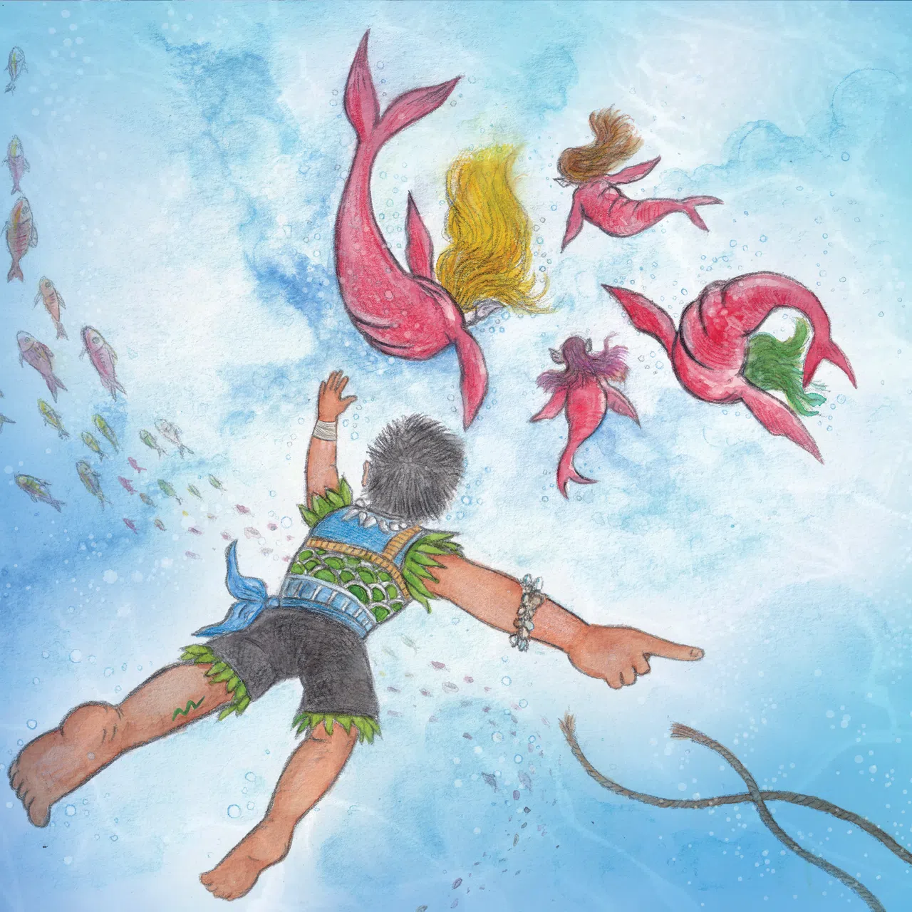 《拯救马尼尔岛》构建了精彩的海底世界，适合喜爱大自然课题的年轻读者。（图/城市书房提供）