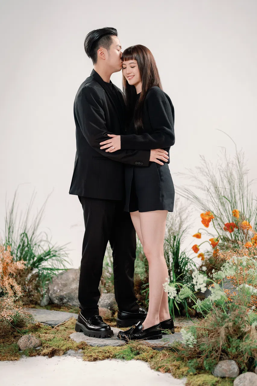 求婚过程中，郑颖和伍思翰都哭了。（受访者提供）