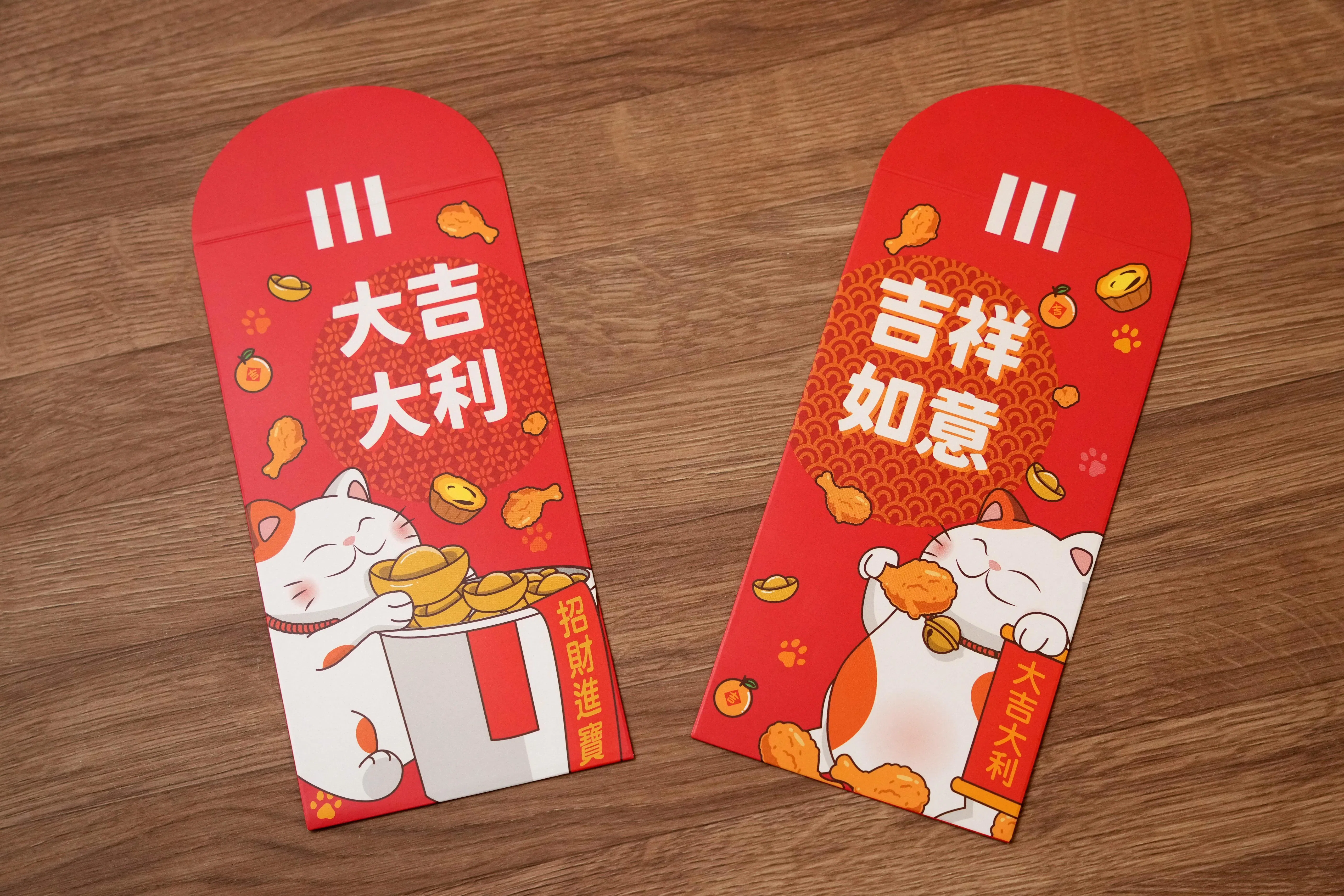 爱吃肯德基炸鸡的招财猫，好可爱。（谢智扬摄）