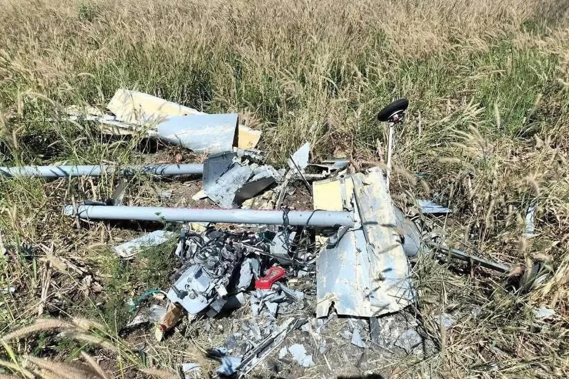 柬埔寨军方星期天（12月21日）称，在班迭棉吉省的边境地区击落一架泰国无人机。（取自泰国陆军军事力量脸书）