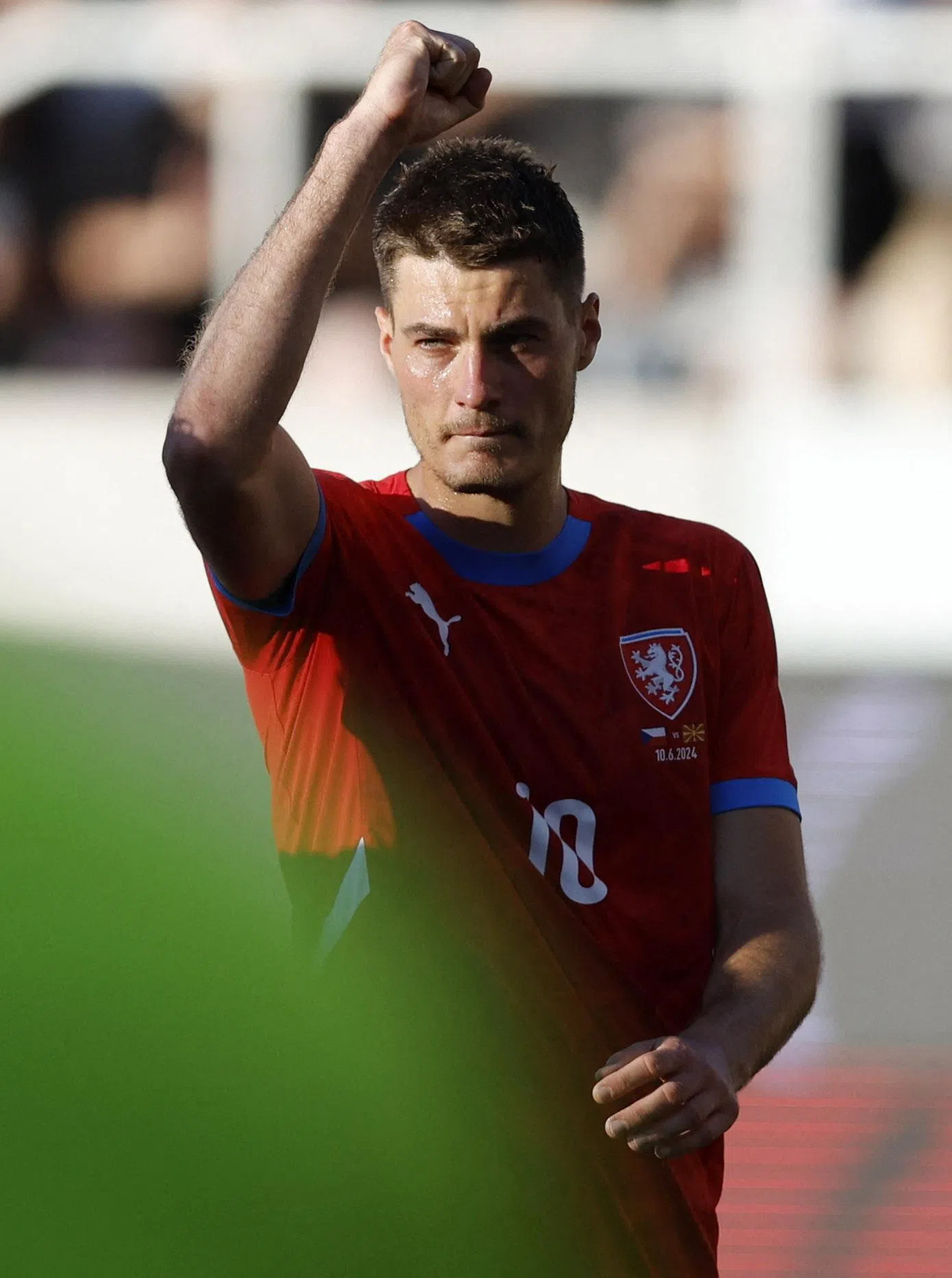 捷克前锋希克是上届欧锦赛的最佳射脚。（路透社）