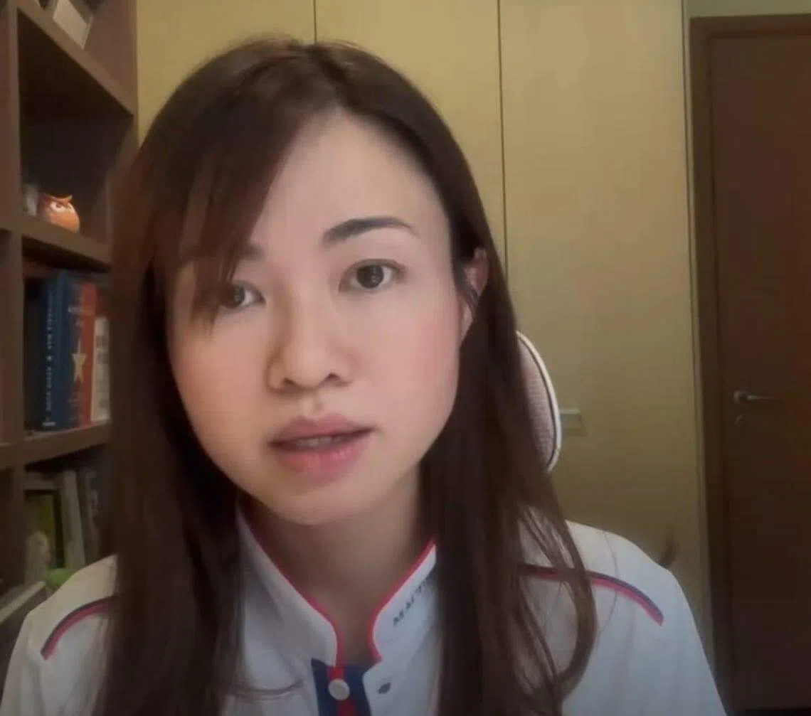 麦波申区议员陈佩玲星期五（5月3日）晚上在脸书上载视频，透露15岁少女住睡巴刹摊位事发后案件的发展以及少女的情况。（取自陈佩玲脸书）