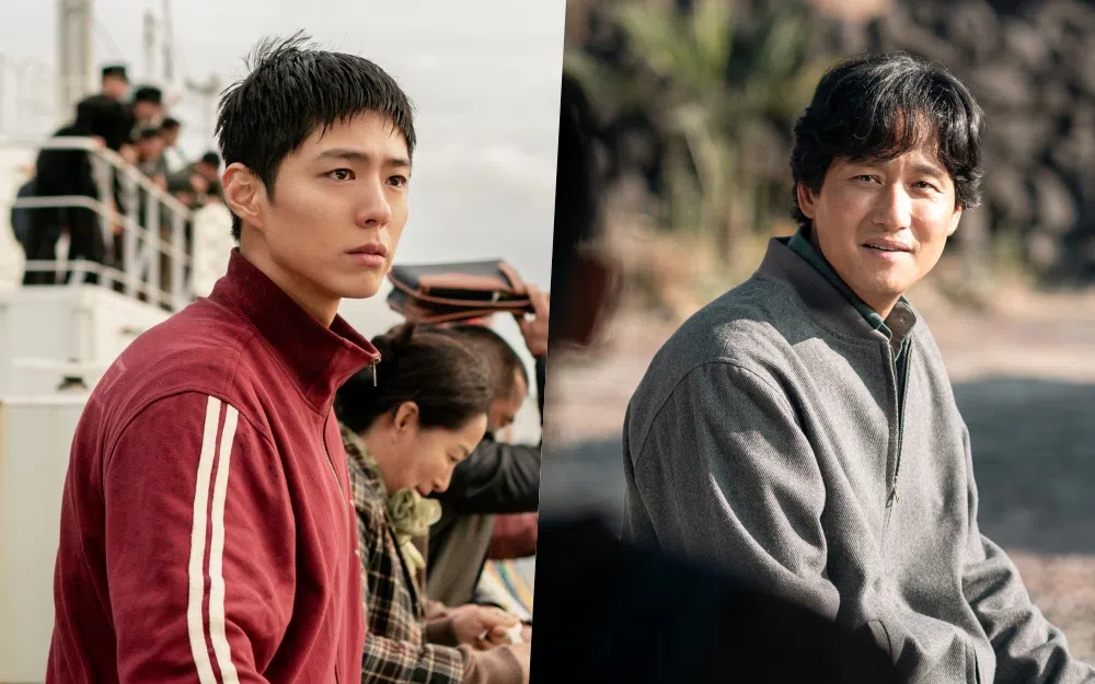 朴宝剑（左图）和朴海俊演绎不同时期的“宽植”。（Netflix提供）