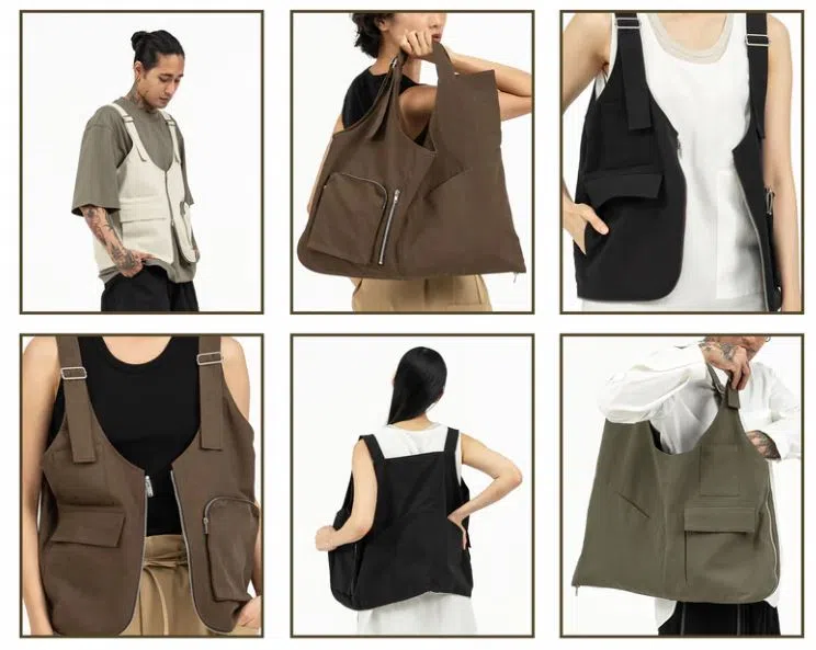 Graye Studio推出的Vest tote，兼具时尚感与功能性。（互联网）