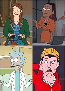 左起顺时钟：凯尔茜、琪琪、陶德和瑞克。