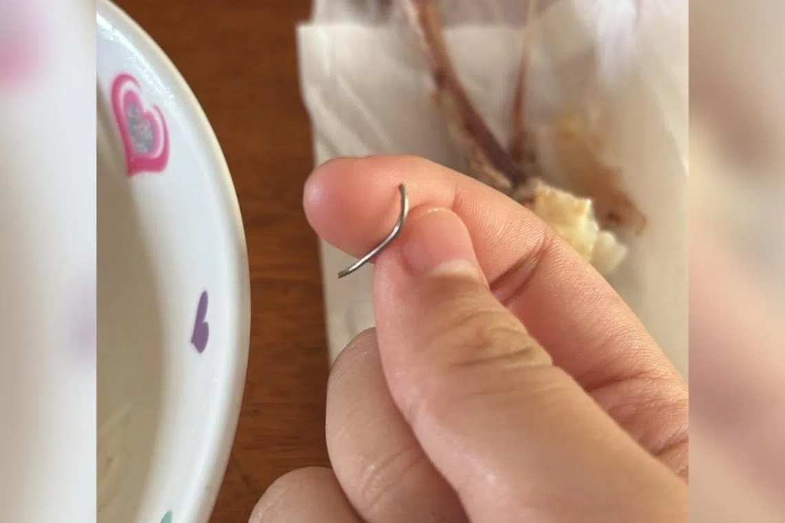 铁支约2公分长。（受访者提供）