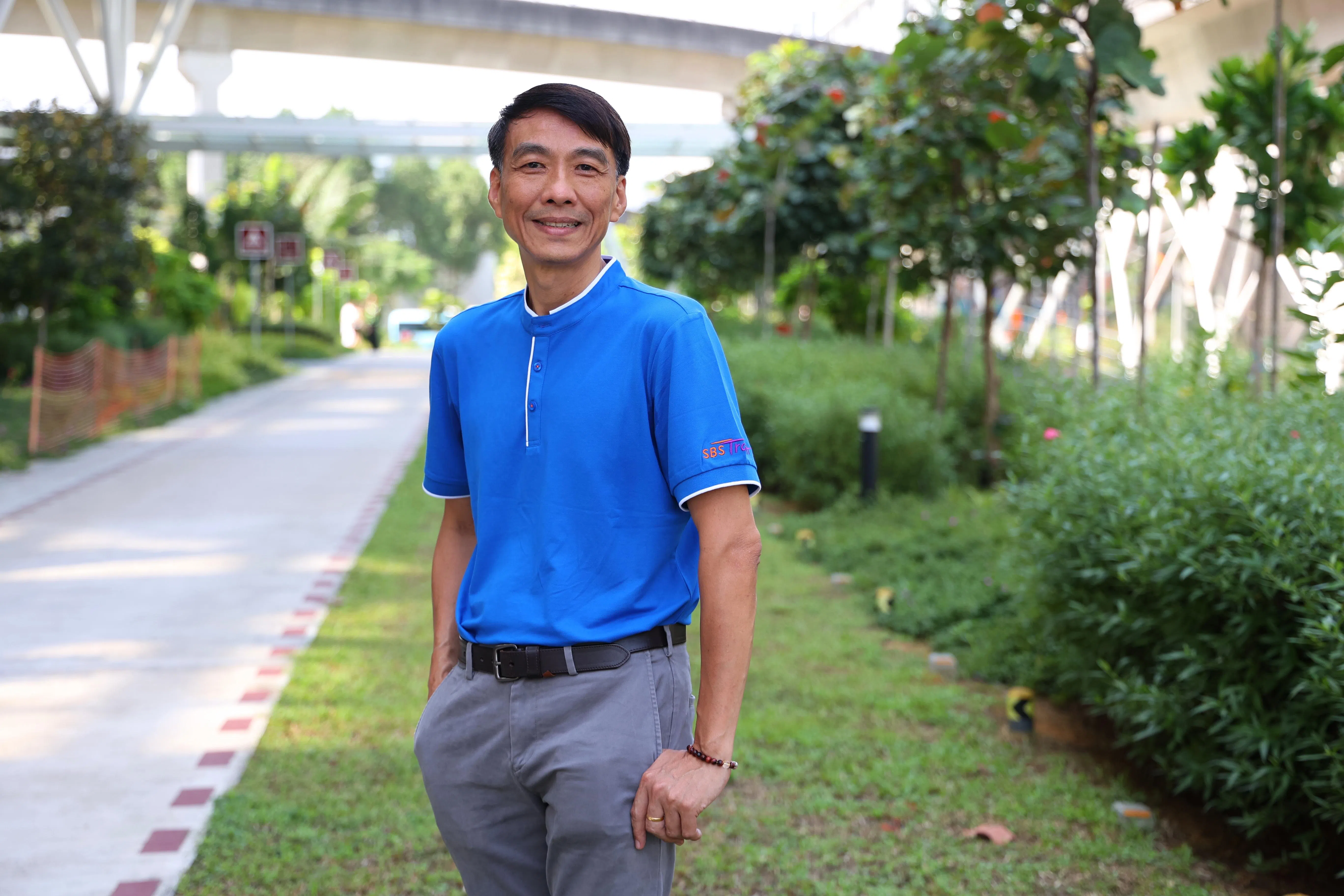 新捷运高级工程师陈财宝说：“有些付出，公众未必看得见，但我和团队还是会继续努力确保轻轨列车每天安全接送乘客，因为这是我们的使命。”（林明顺摄）