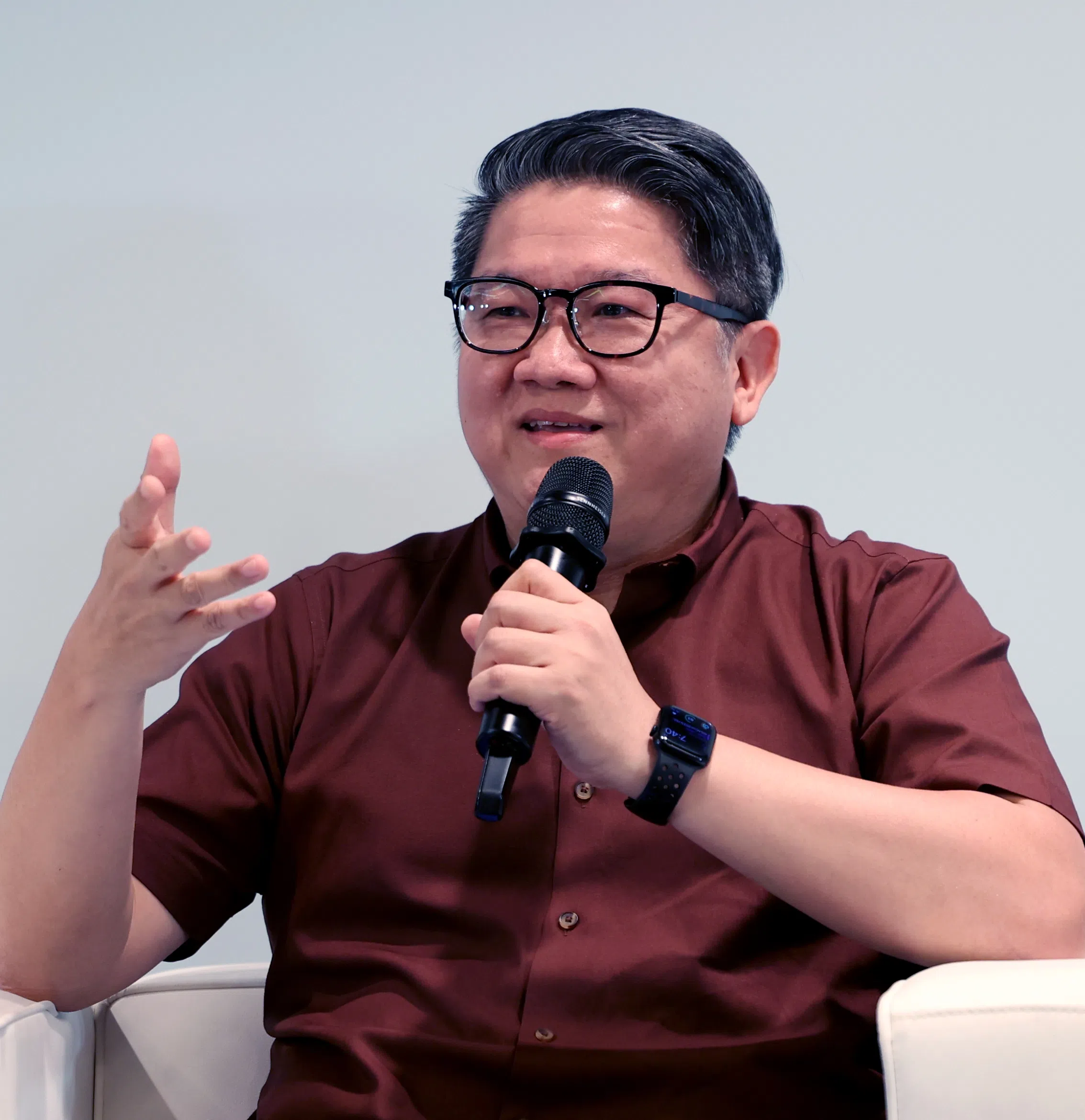 中央公积金局副局长（政策与企业发展群）陈利发。（庄耿闻摄）