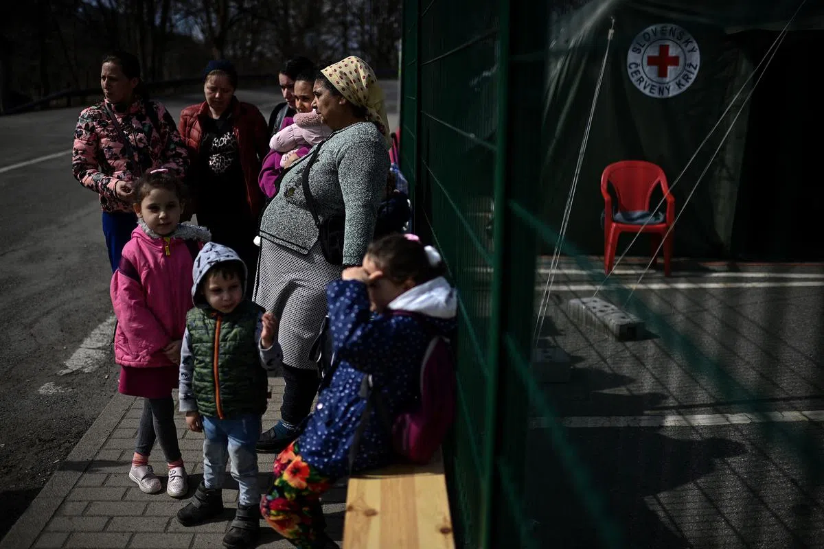 战争爆发后，超过1800万难民逃离乌克兰，至今仍有800万难民流落欧洲各地。（法新社）