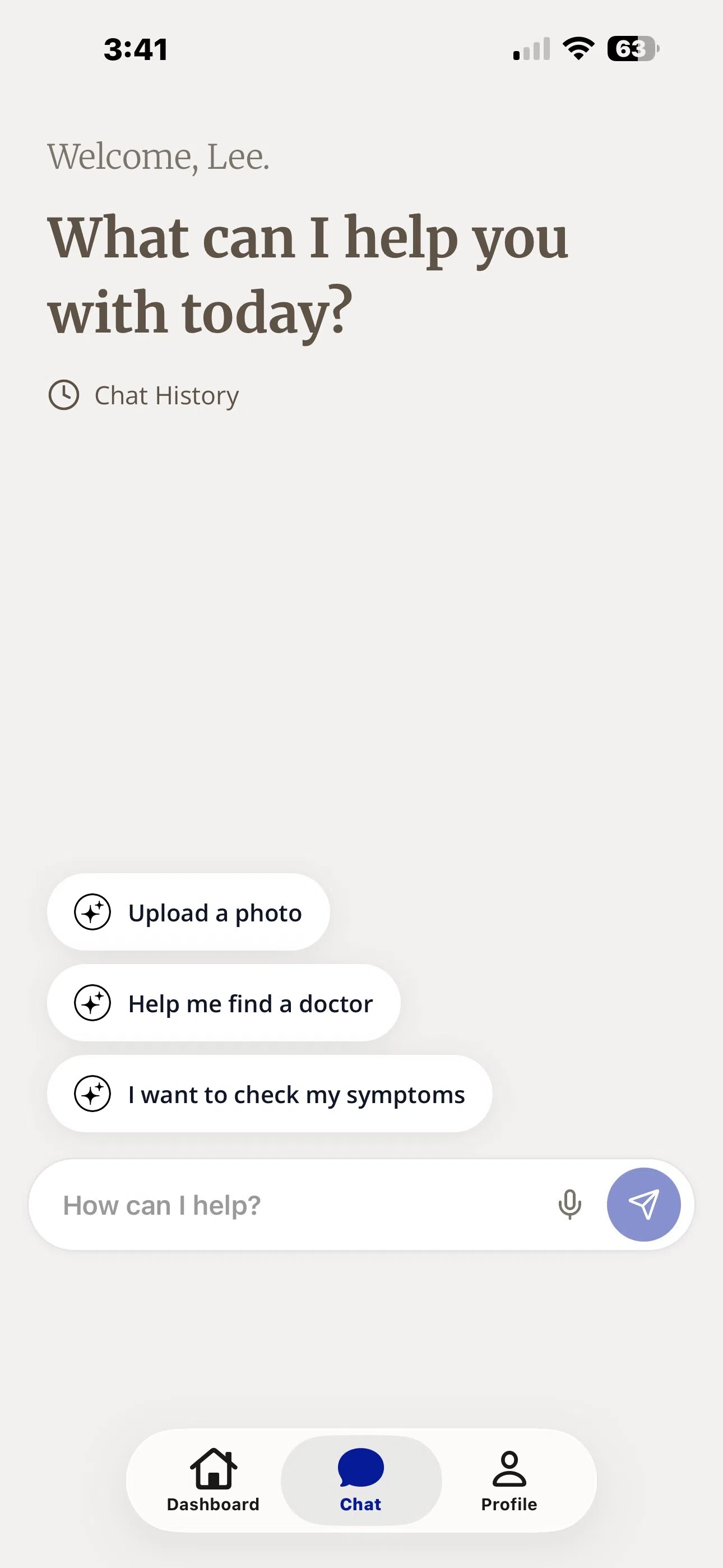 Docseek.ai不负责诊疗分流，仅协助用户理解健康数据、整理症状和病历，并按需寻找合适的医疗服务。（Docseek.ai界面截图）
